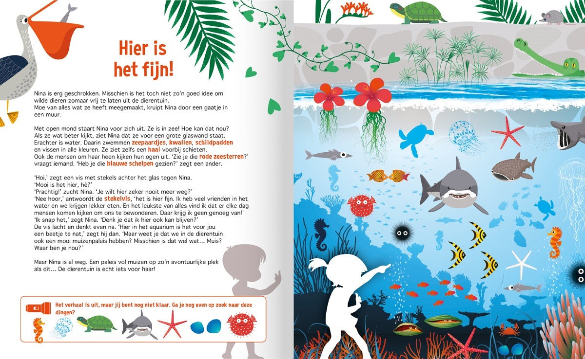 Speuren in de Dierentuin zaklampboek