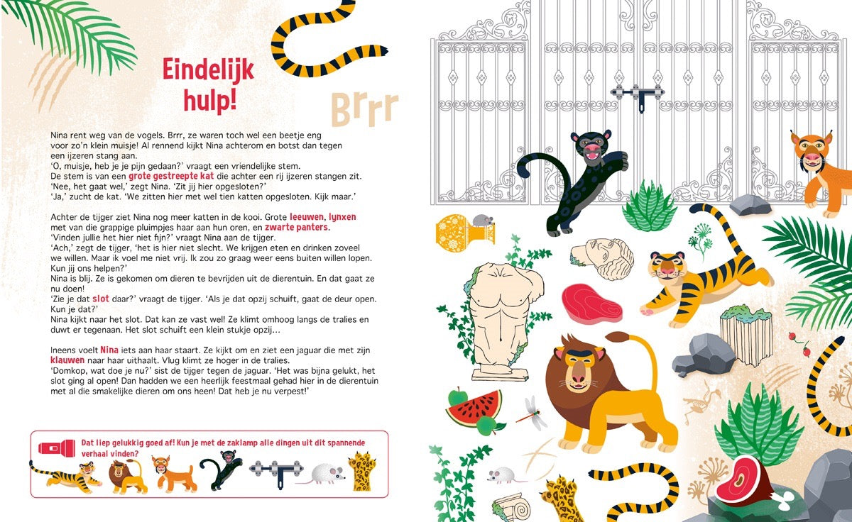 Speuren in de Dierentuin zaklampboek