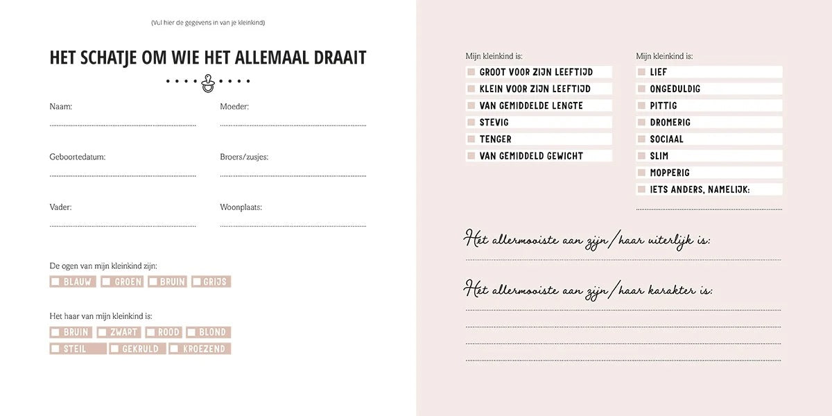 Boek voor kleinkind