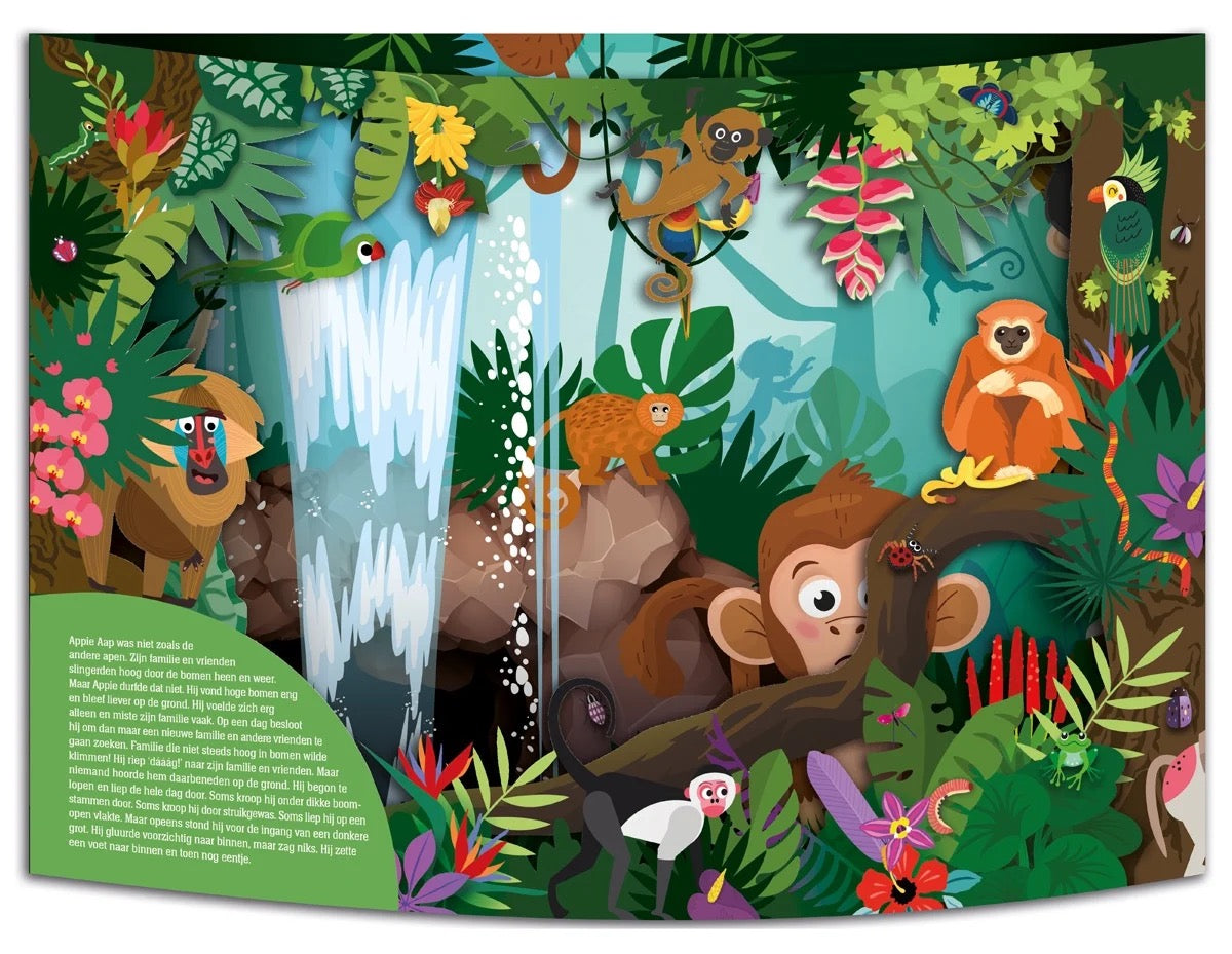 Pop up boek Avontuur in de jungle