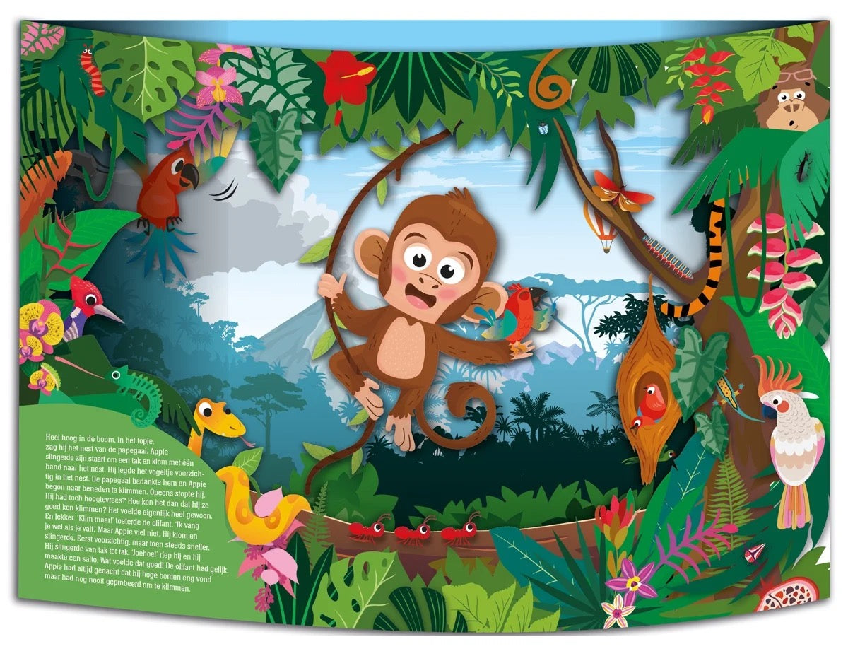 Pop up boek Avontuur in de jungle