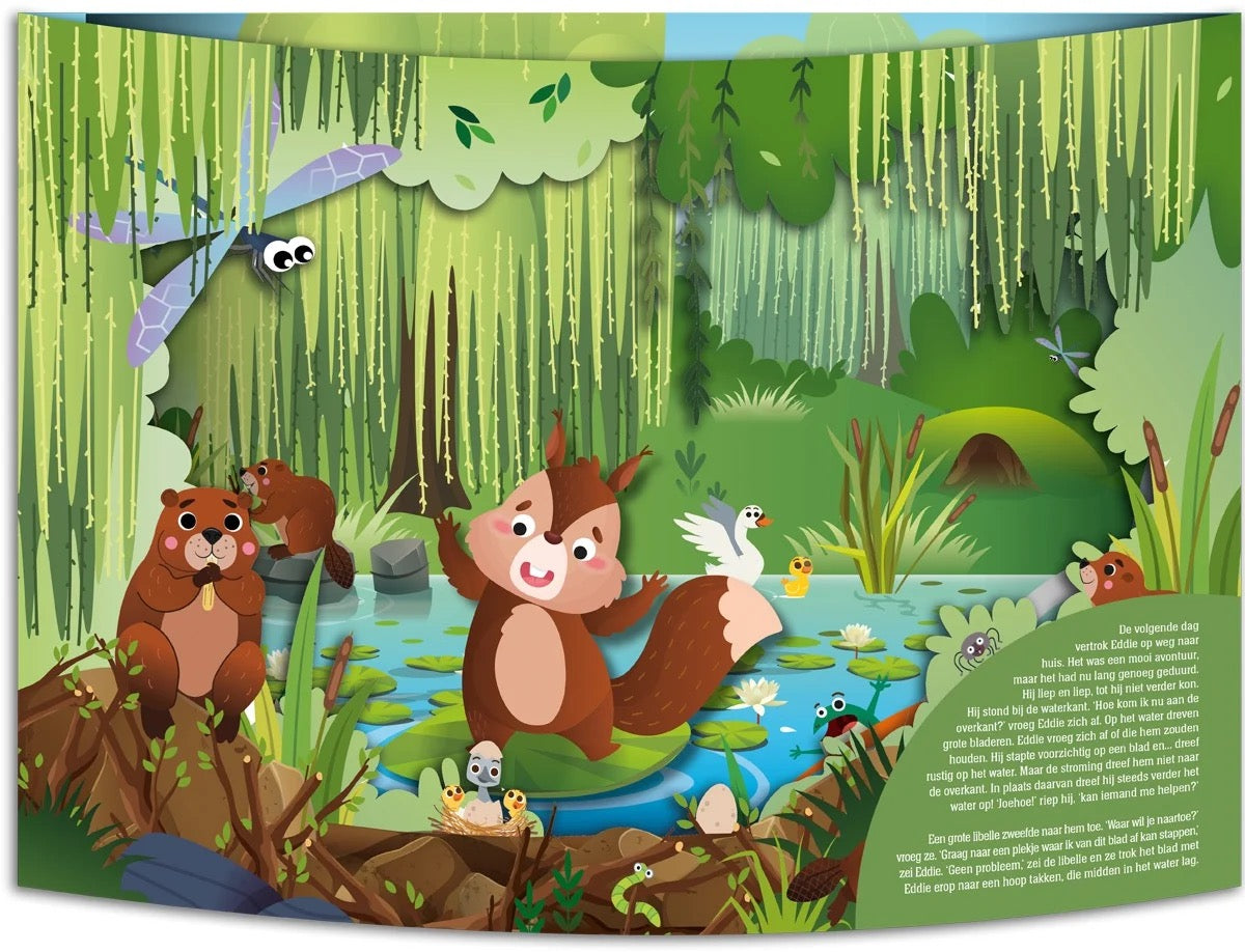 Pop up boek Avontuur in het bos