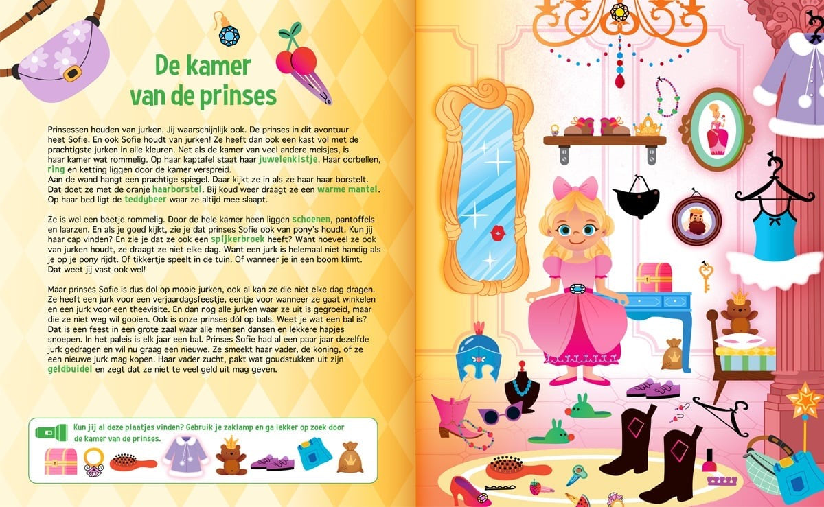 Speuren met Prinsessen zaklampboek