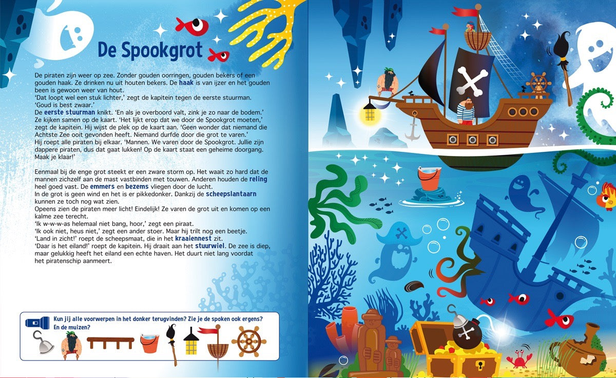 Speuren met piraten zaklampboek