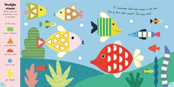 Zoek en Plak in de oceaan stickerboek
