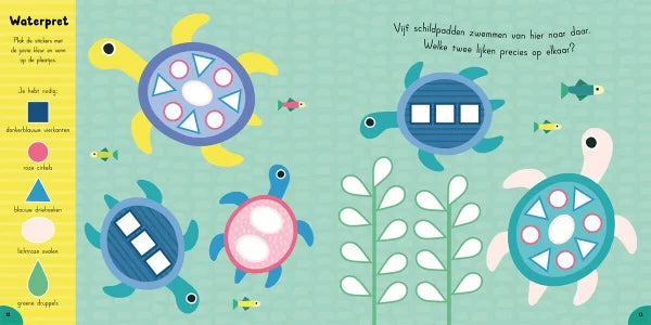 Zoek en Plak in de oceaan stickerboek