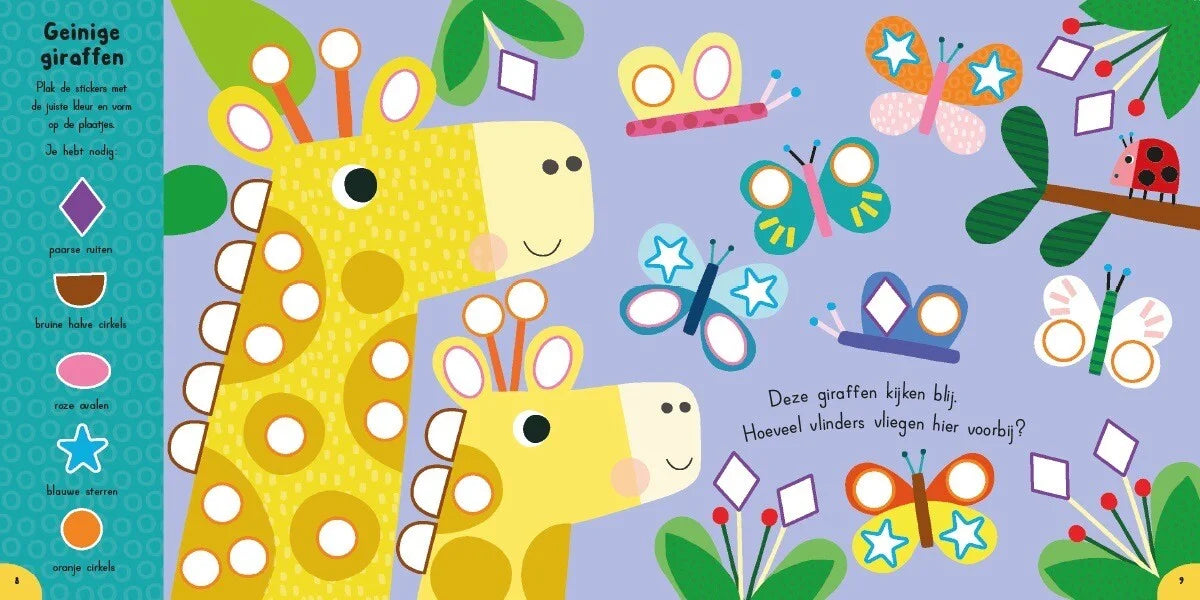 Zoek en plan in de jungle, stickerboek