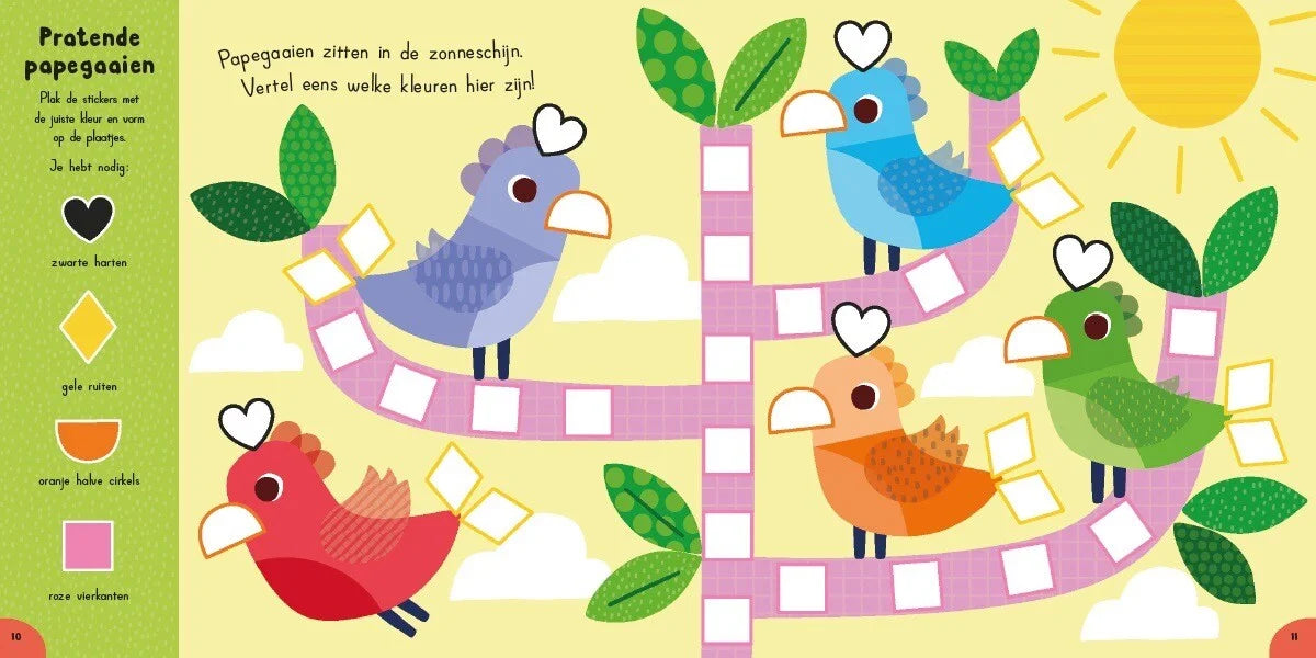 Zoek en plan in de jungle, stickerboek