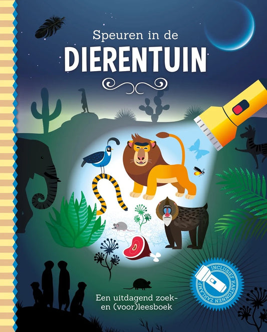 Speuren in de Dierentuin zaklampboek 