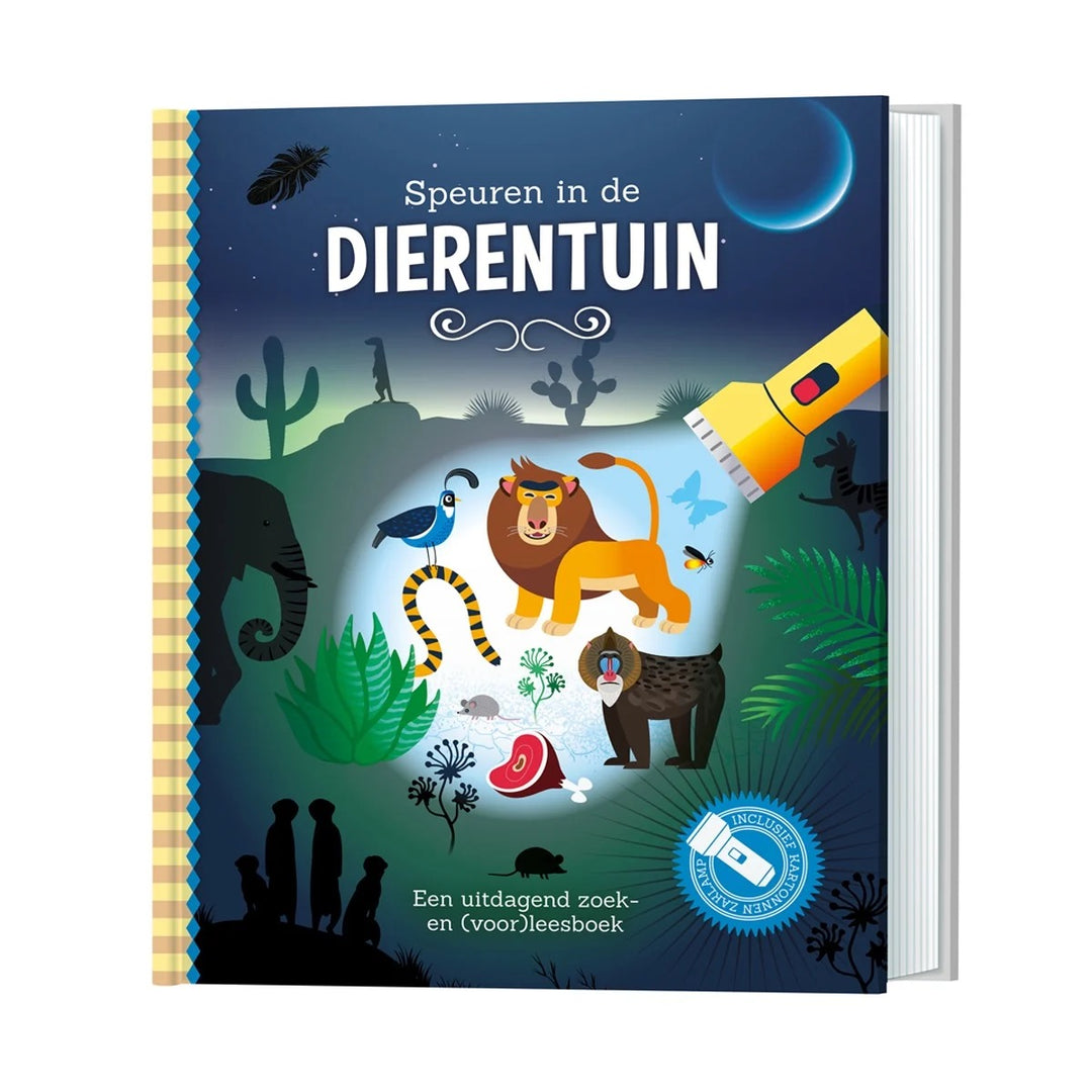 Speuren in de Dierentuin zaklampboek 