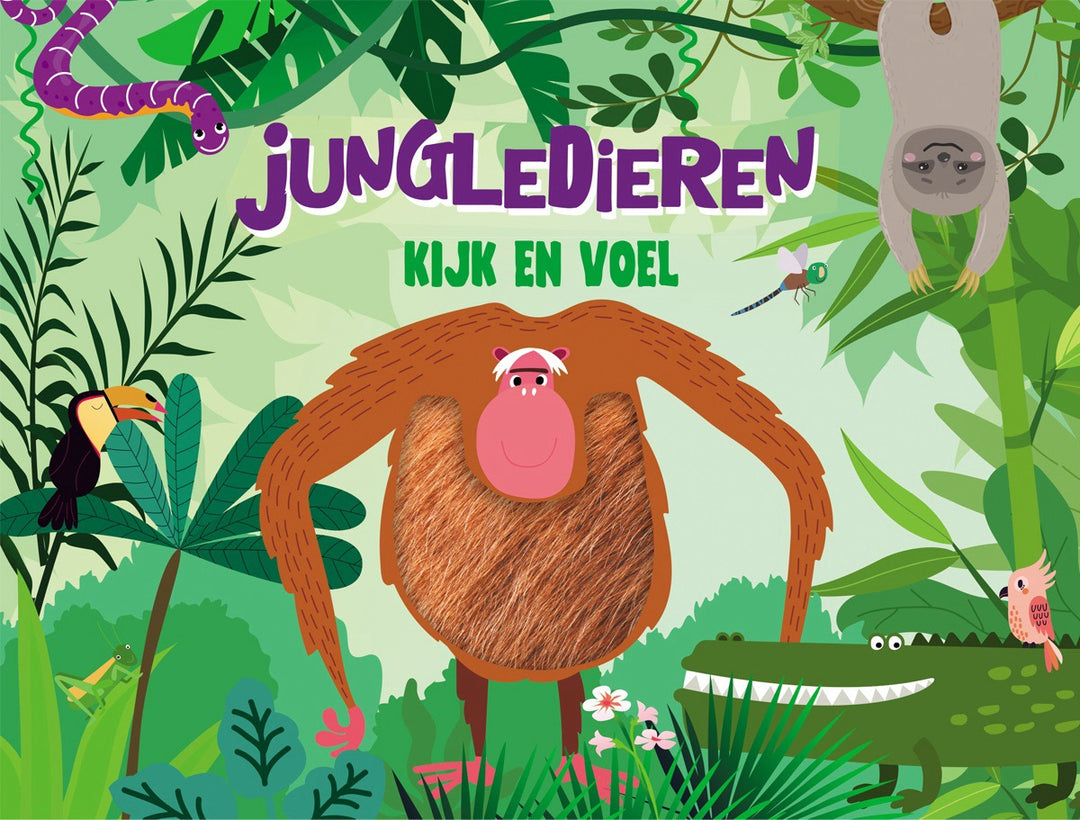Boek jungledieren kijk en voel boek 