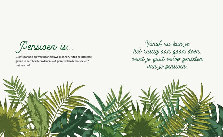 Boek voor pensioen 