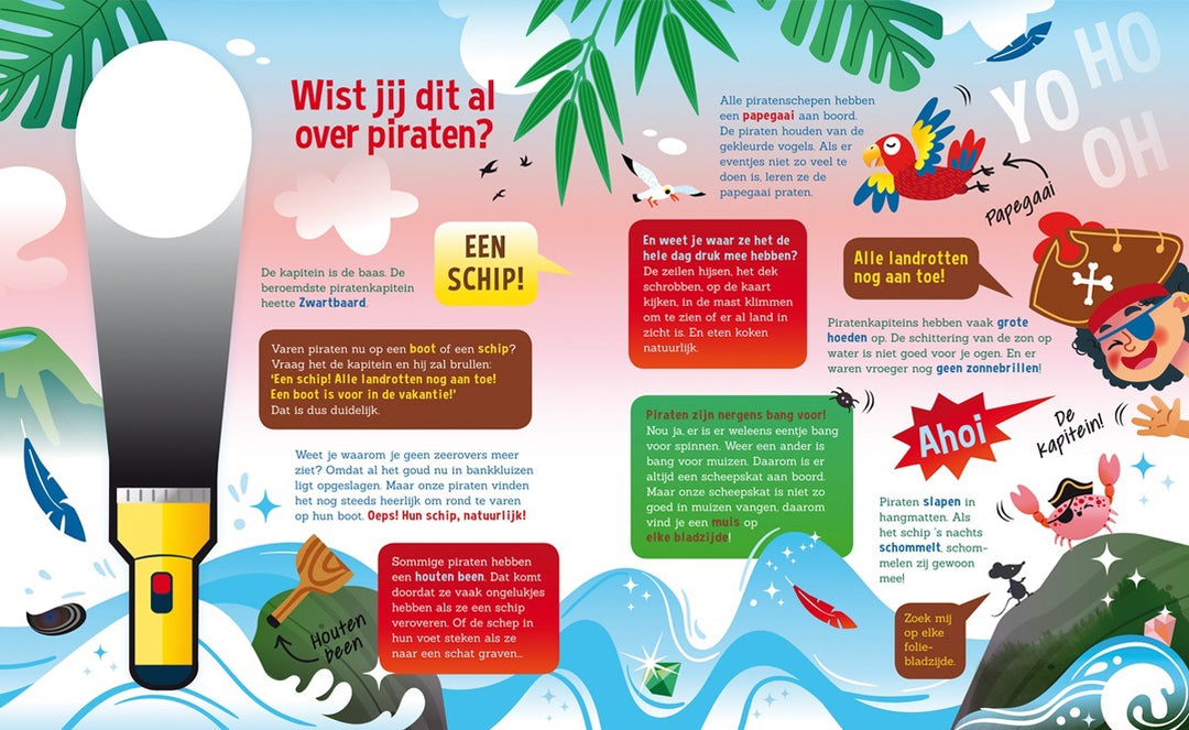 Speuren met piraten zaklampboek