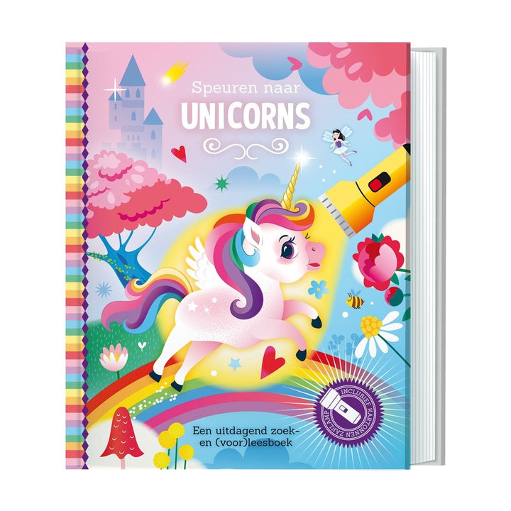 Speuren met unicorns zaklampboek