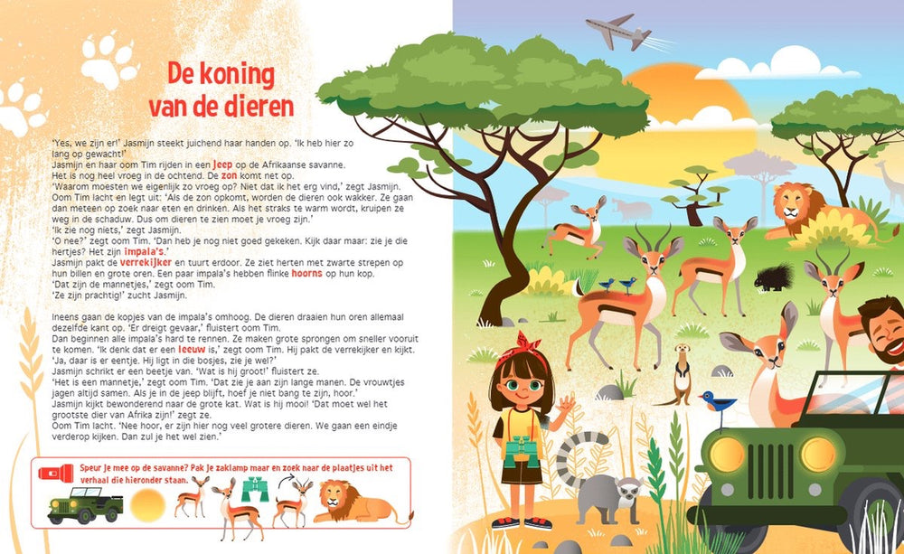 Speuren naar wilde dieren, zaklampboek