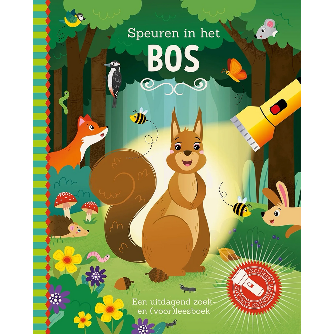 Speuren in het bos zaklampboek 