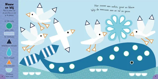 Zoek en Plak in de oceaan stickerboek 