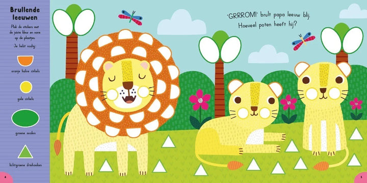 Zoek en plan in de jungle, stickerboek 