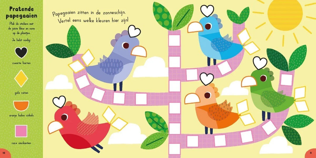 Zoek en plan in de jungle, stickerboek 