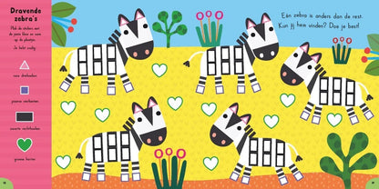Zoek en plan in de jungle, stickerboek 